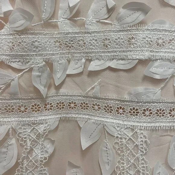 Just Me Ivory Lace Midi Dress - Picture 4 of 10